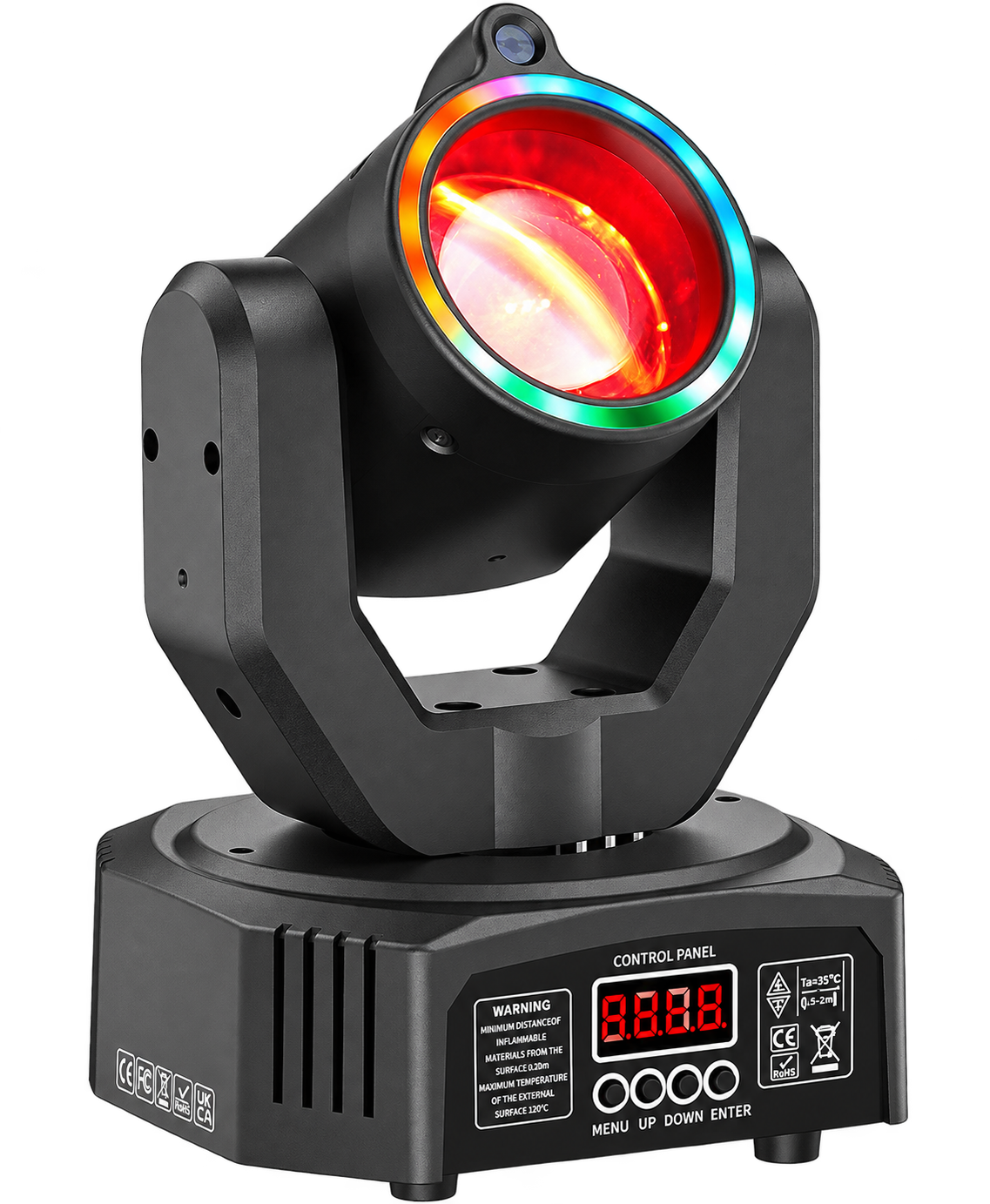 Mini gobo moving heads with halos